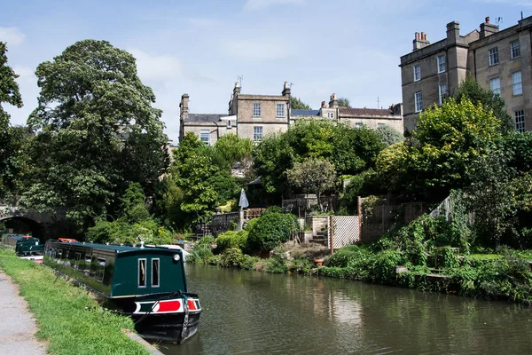 Utsikt Över Kennet Och Avon Canal Bath Somerset England Europa — Stockfoto