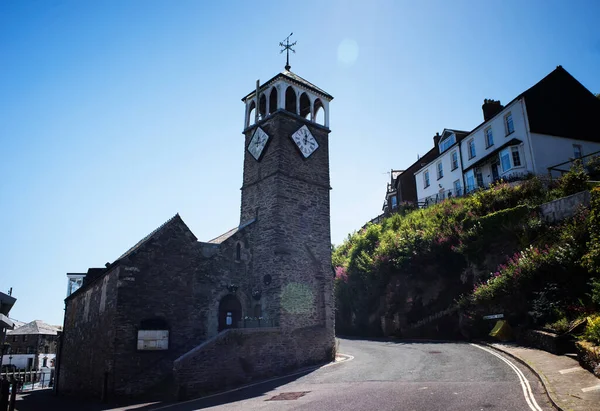 Pohled Kostel Mikuláše Looe Cornwall Anglie — Stock fotografie