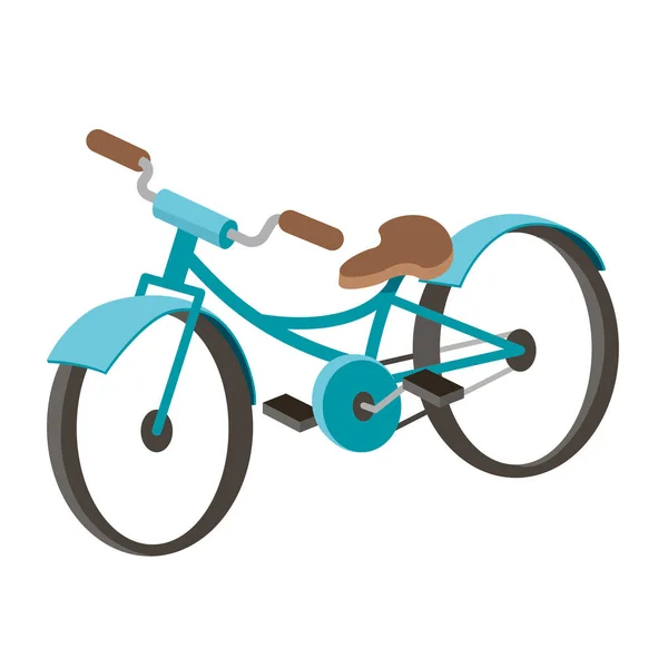 Bicicleta Dibujos Ilustración Vectorial Aislada Sobre Fondo Blanco — Vector de stock