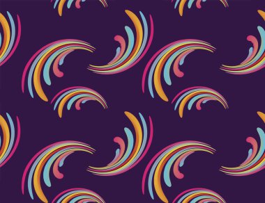 Soyut dalgalı öğesinin seamless modeli