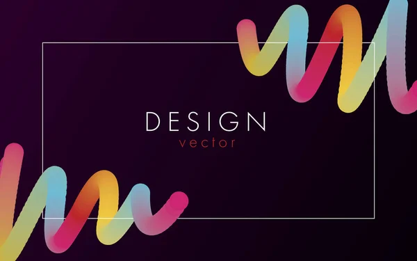 Design Abstract Poster Text Frame Colorful Lights — 图库矢量图片