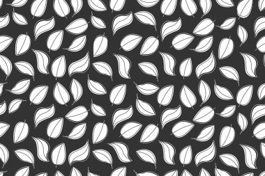 Yaprakları desen, elle çizilmiş grafik