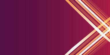 Okun şeklini veya bumerangı oluşturan çizgilerin soyut grafik öğesi, dinamik grafik bileşimi, koyu arkaplan üzerinde altın gradyan, kapak duvar kağıdı tasarımı