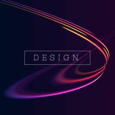 Soyut pembe ve mavi renk vektör neon döngüsü, dinamik sıvı bileşimi