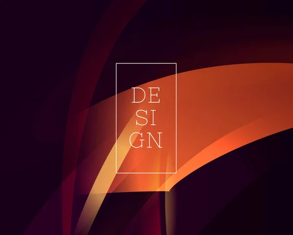 Tarjeta de banner abstracta vectorial con formas geométricas de oro rojo, composición dinámica de la cubierta con copia de diseño en el marco — Archivo Imágenes Vectoriales