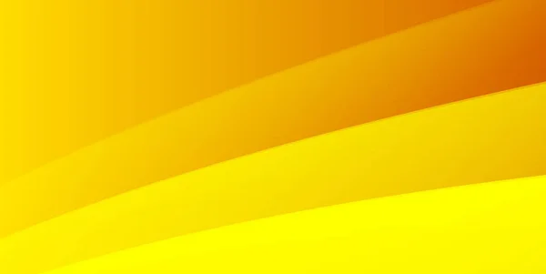 Capa geométrica amarela abstrata fundo, camadas brilhantes desaparecendo no espaço, tampa de apresentação vazia — Vetor de Stock