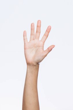 Karın elimde eller yukarı sinyalinin