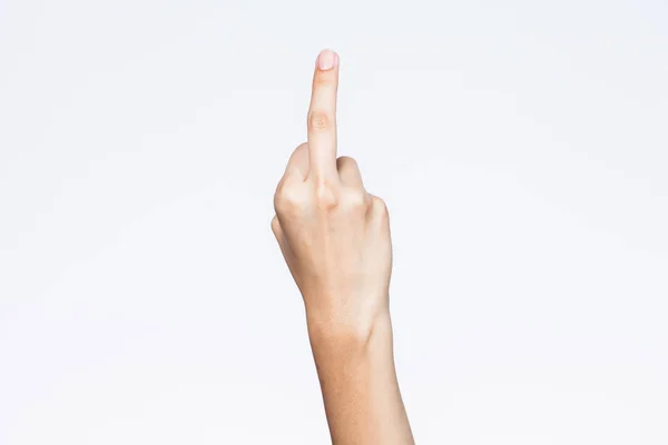 Mijn Vrouw Hand Signaal Van Vloek — Stockfoto