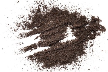 Beyaz arka plan doku topraklarda.