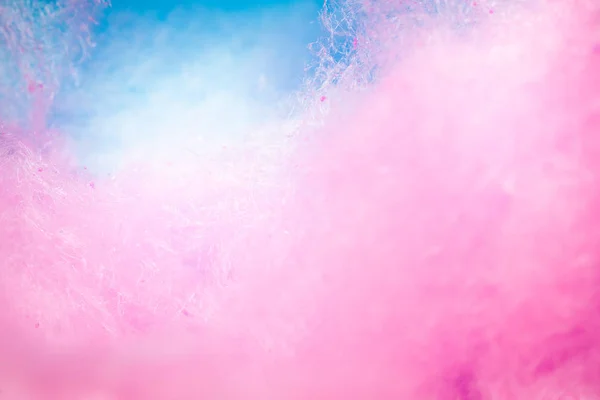 Bunte Zuckerwatte in weicher Farbe für Hintergrund — Stockfoto
