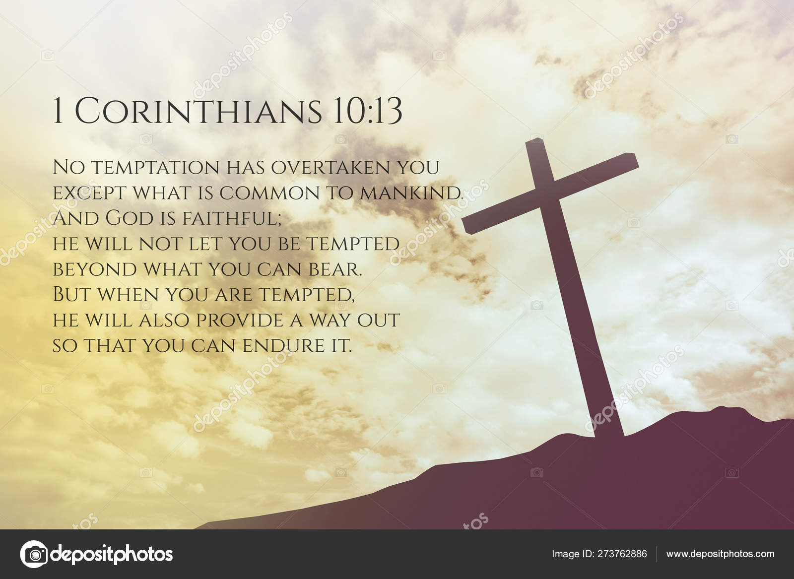 Images: 1 corinthians 10 13 | 1 Corinthians 10:13 Vintage Bible Verse