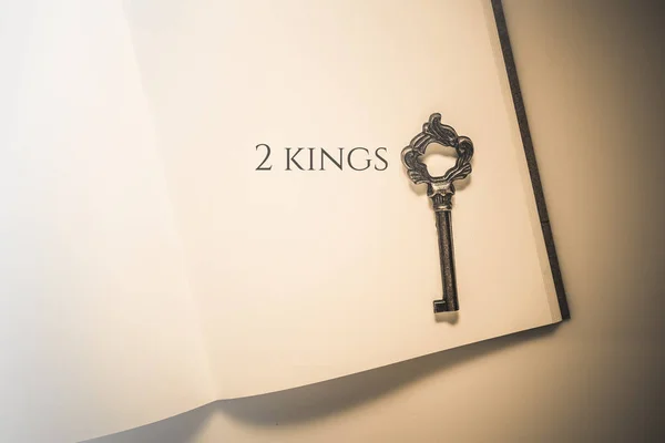 빈티지 톤 2 왕의 성경 책 — 스톡 사진