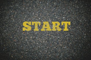 yol arka plan üzerinde kelimeler