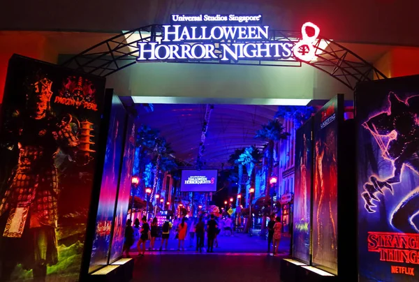 Cingapore Outubro 2018 Horror Show Universal Studio Halloween Horror Night — Fotografia de Stock