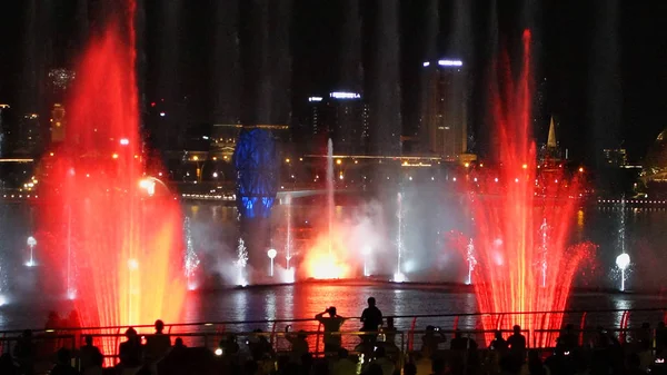 Singapore Oktober 2018 Licht Und Wasser Frei Für Die Öffentlichkeit — Stockfoto