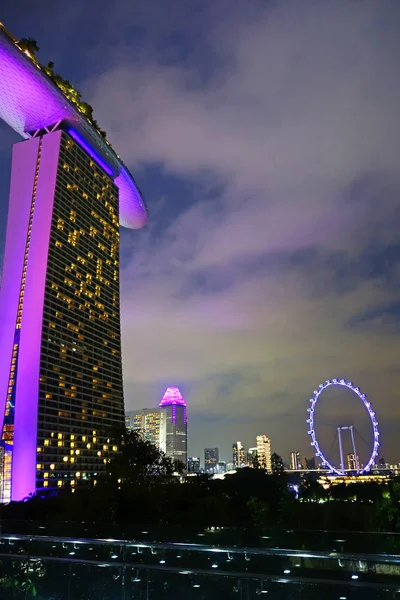 Singapore Oktober 2018 Nahaufnahme Des Sand Sky Park Der Marinabucht — Stockfoto