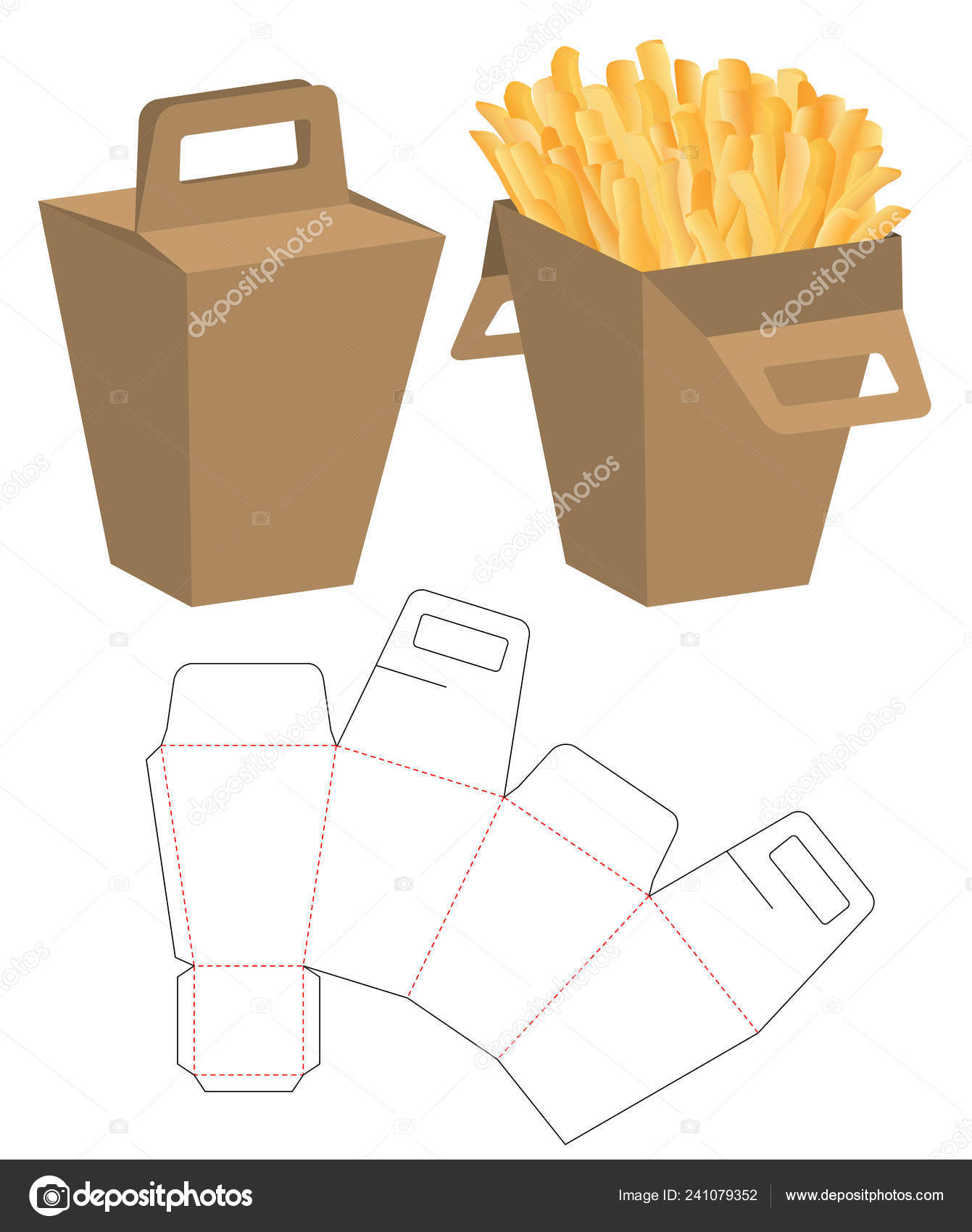 Download Box Packaging Die Cut Template Design Mock Vector Image By C Siiixth Vector Stock 241079352