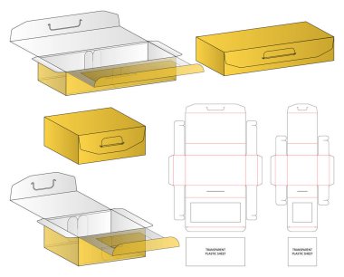 Katlanabilir Kutu Yapısı ve Ölü Kesim Düzeni ile Yazdırılabilir Paket Şablonu