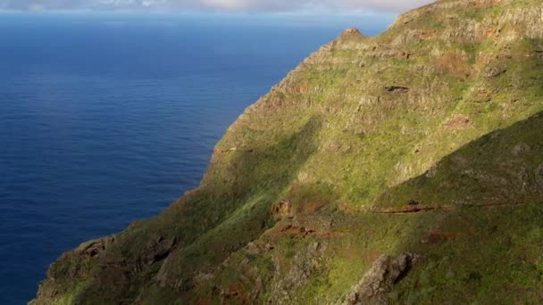 Kırsal Anaga Milli Parkı Tenerife Havadan Görünümü — Stok video