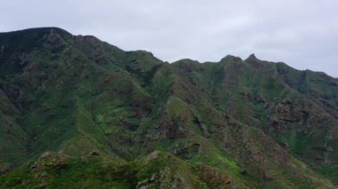 Kırsal de Anaga Milli Parkı Tenerife havadan görünümü