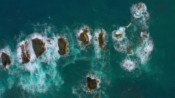 Flygfoto Över Atlanten Kusten Taganana Teneriffa — Stockvideo