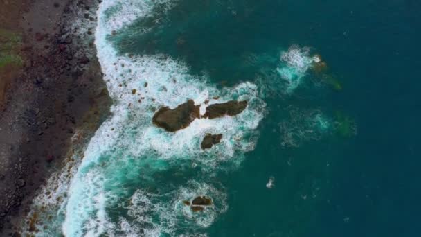 Vista Aérea Costa Atlântica Taganana Tenerife — Vídeo de Stock