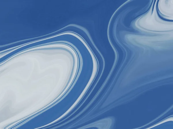 Moldura Completa Mármore Líquido Azul Branco Tom Fundo Textura — Fotografia de Stock