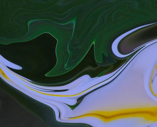 Quadro Completo Marmo Liquido Verde Bianco Sfondo Tono Texture — Foto Stock