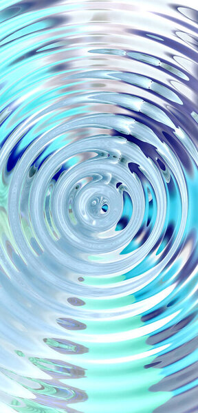 Blue abstract water ripple texture with circular wave motion background