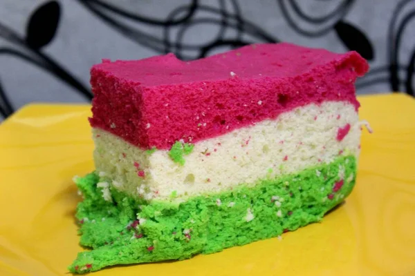 Manis Jakarta Berwarna Warni Kue Spons — Stok Foto