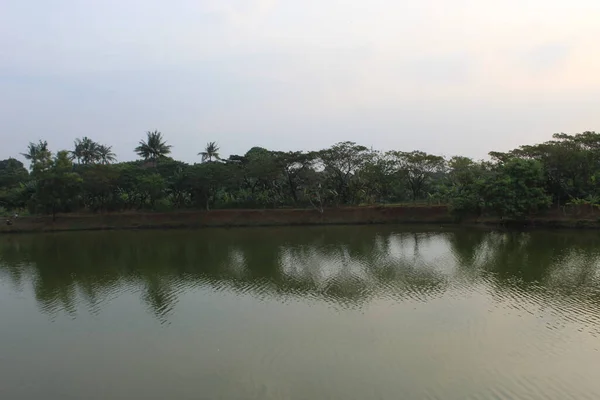 Kunstmatig Meer Water Vast Houden Jakarta Lake Overstromingen Oost Jakarta — Stockfoto