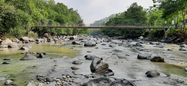 Große Steine Fluss Westjava Indonesien — Stockfoto