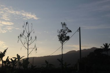 Endonezya 'dan doğal manzara. Asya 'da güzel bir yer
