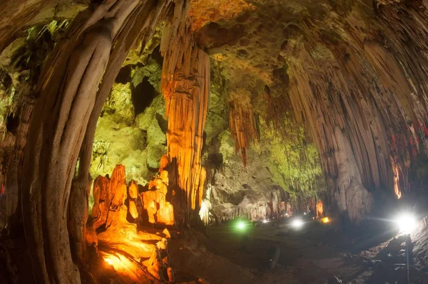 Colorful Limestone Formations Khao Bin Cave Thailand — Stock Photo, Image