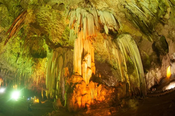 Formações Calcárias Coloridas Khao Bin Cave Tailândia — Fotografia de Stock