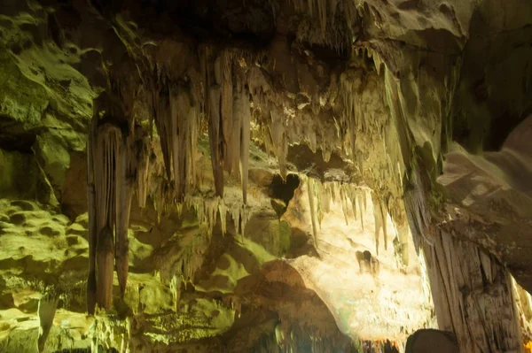 Formações Calcárias Coloridas Khao Bin Cave Tailândia — Fotografia de Stock