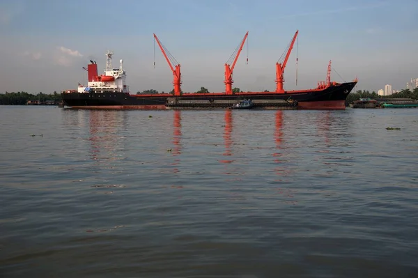 Frachtschiff Hafen Von Thailand — Stockfoto