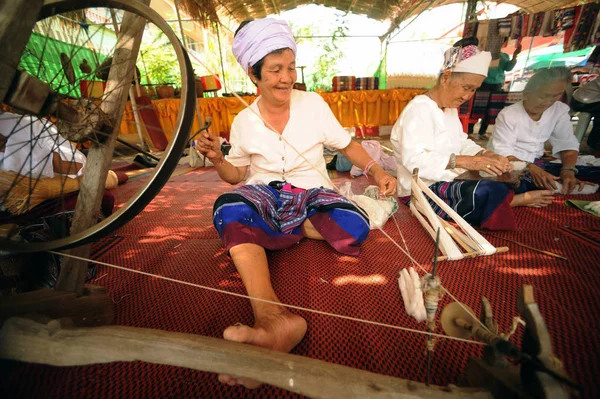 Phayao Tailandia Mayo 2015 Identificado Senior Tai Lue Mujer Minoritaria — Foto de Stock