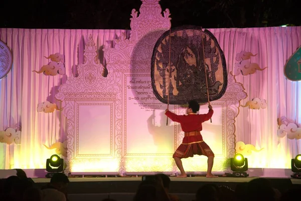 Bangkok Thailand Novembro 2018 Dança Tradicional Tailandesa Não Identificada Grande — Fotografia de Stock