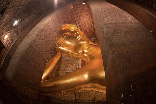 Face Largest Reclining Buddha Were Built 1832 Represents Entry Buddha — Stock Photo, Image
