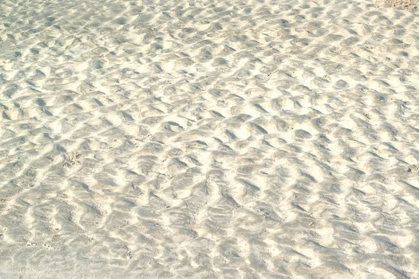 Песчаная Рябь Текстурированный Узор Фон Созданные Отливом Пляже — стоковое фото