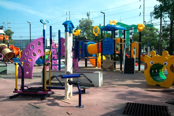 Playground Equipment Kids Playground Yard Any Playground Activities Public Park — Stock Photo, Image