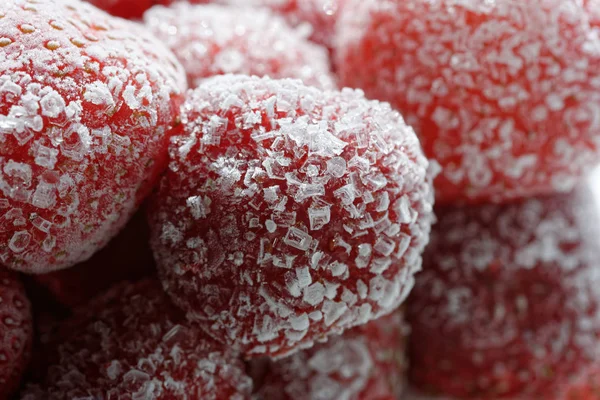 Cerca Fresas Congeladas — Foto de Stock
