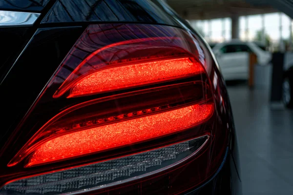 Detalhe Sobre Luz Traseira Carro — Fotografia de Stock