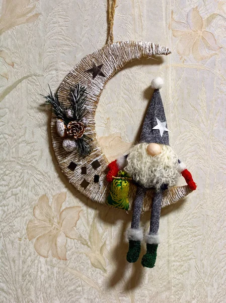 Christmas Toy Decoration Handmade — Stock Photo, Image
