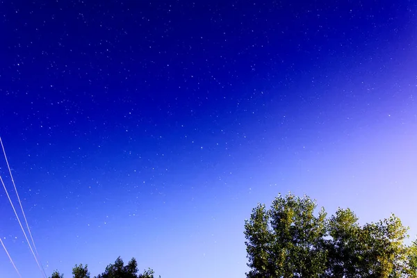 Cielo Blu Con Stelle — Foto Stock