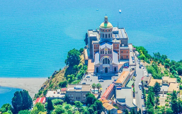 Vista Aérea Del Santuario Tindari Madonna Sicilia —  Fotos de Stock