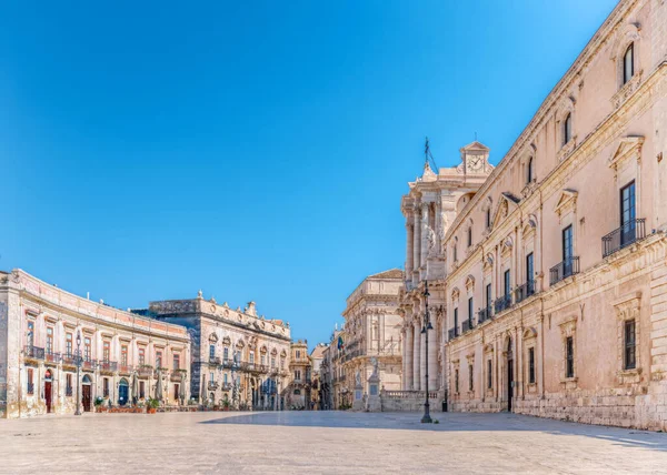 Syracuse Sicily Cathedral Square Blue Sky Royalty Free Stock Photos