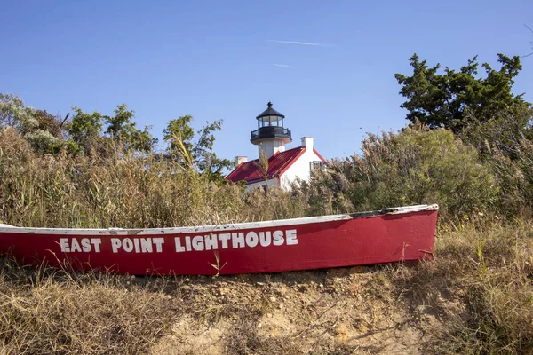 East Point Lighthouse with canoe