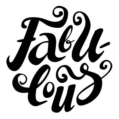 El çizimi fırça harfleri. Modern kaligrafi yuvarlak şekilli. Beyaz arka planda siyah mürekkep izole edilmiş. Baskı, kartlar, posterler, pullar, rozetler, raptiyeler, gravürler, lazer kesimi için uygun.